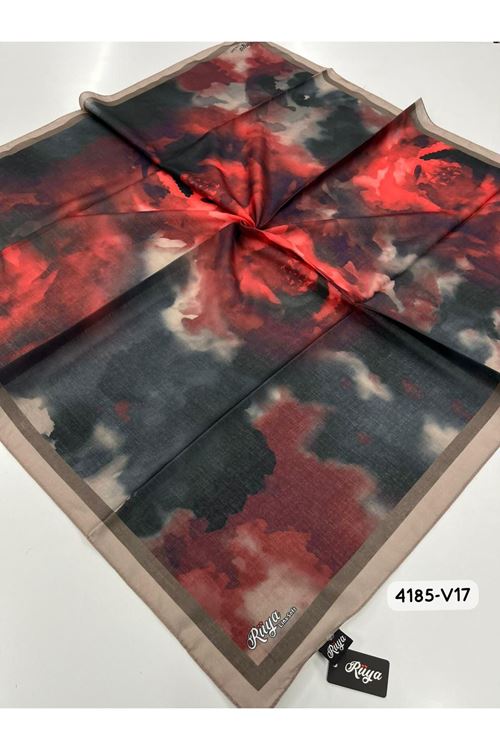 Rüya Lina Rose Desen Soft Eşarp Kod: 4185 - V17