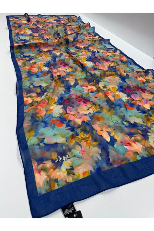Batik Çiçek Desen Rüya Aura Soft Şal