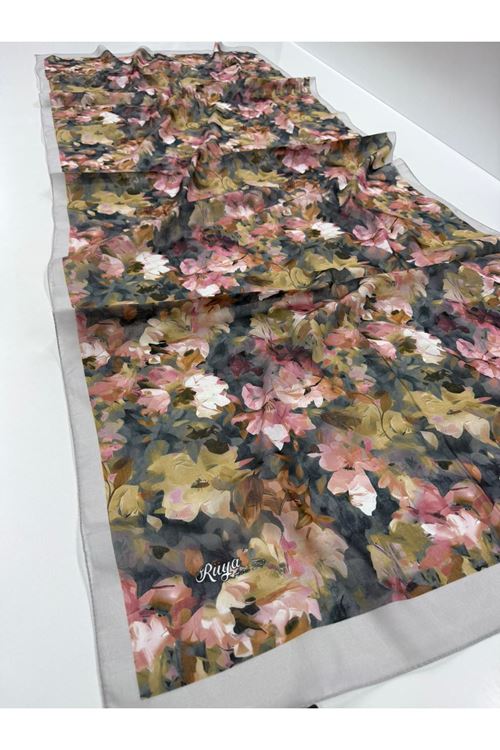 Batik Çiçek Desen Rüya Aura Soft Şal 