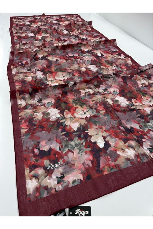 Batik Çiçek Desen Rüya Aura Soft Şal 