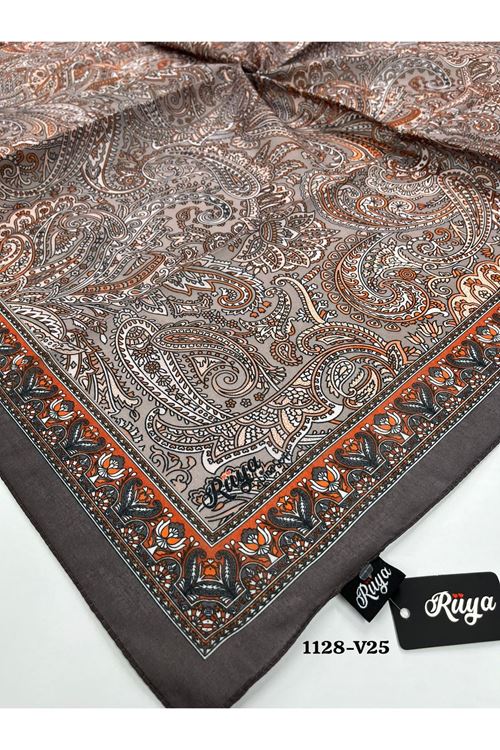 Rüya Lina Etnik Desen Soft Eşarp Kod: 1128 - V25