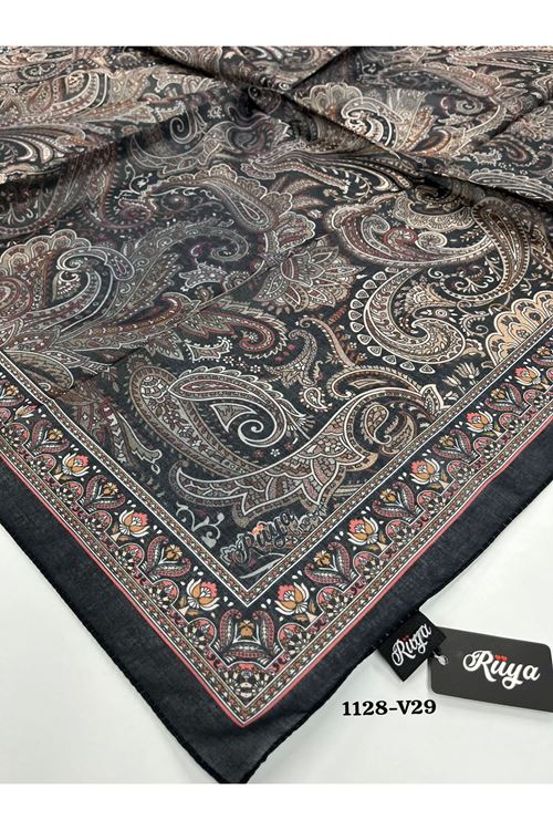 Rüya Lina Etnik Desen Soft Eşarp Kod: 1128 - V29