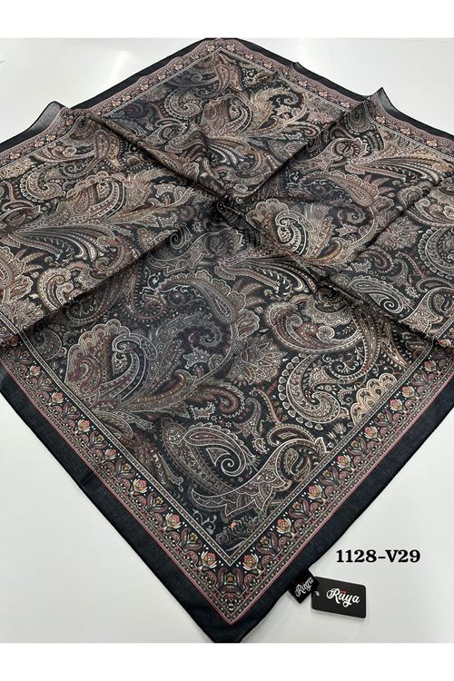 Rüya Lina Etnik Desen Soft Eşarp Kod: 1128 - V29