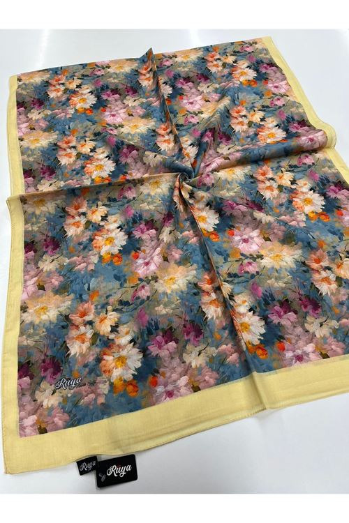  Çiçek Desen Rüya Aura Soft Şal  
