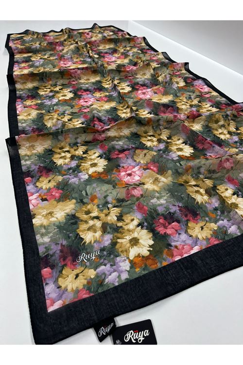  Çiçek Desen Rüya Aura Soft Şal 