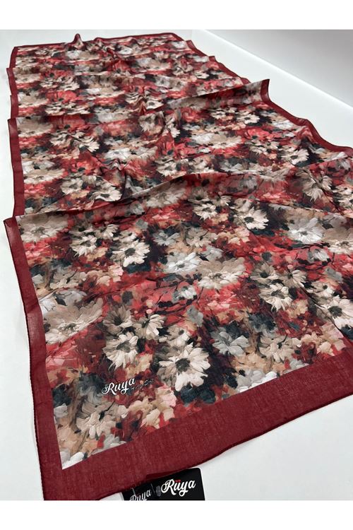 Çiçek Desen Rüya Aura Soft Şal