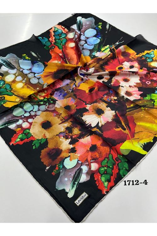 Levidor Hint İpeği Eşarp Kod: 1712 - 4