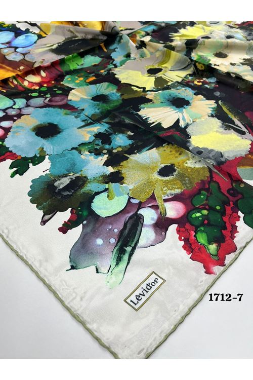 Levidor Hint İpeği Eşarp Kod: 1712 - 7