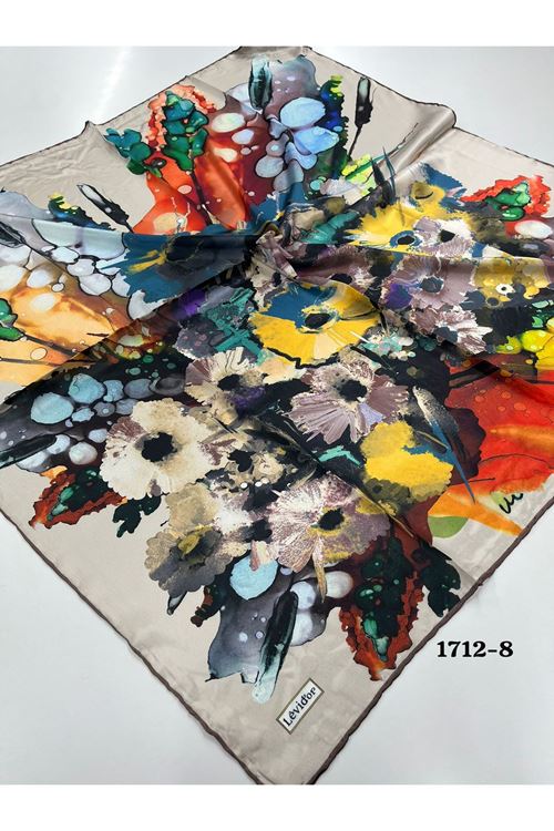 Levidor Hint İpeği Eşarp Kod: 1712 - 8