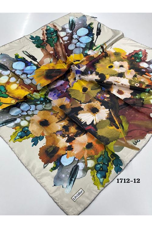 Levidor Hint İpeği Eşarp Kod: 1712 - 12