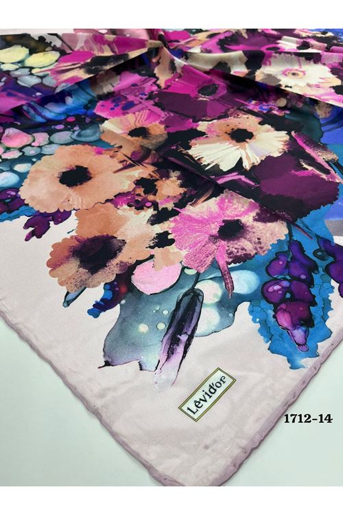 Levidor Hint İpeği Eşarp Kod: 1712 - 14