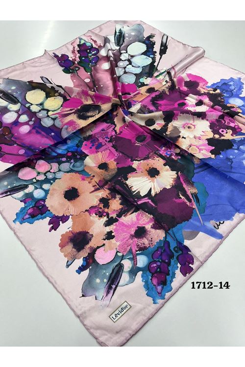 Levidor Hint İpeği Eşarp Kod: 1712 - 14