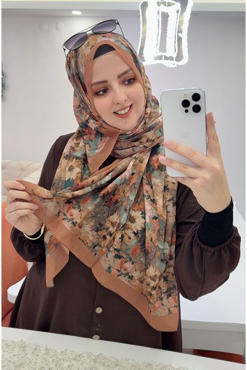  Çiçek Desen Rüya Aura Soft Şal  