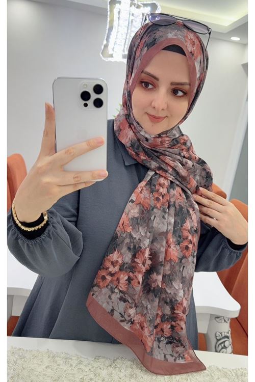  Çiçek Desen Rüya Aura Soft Şal 