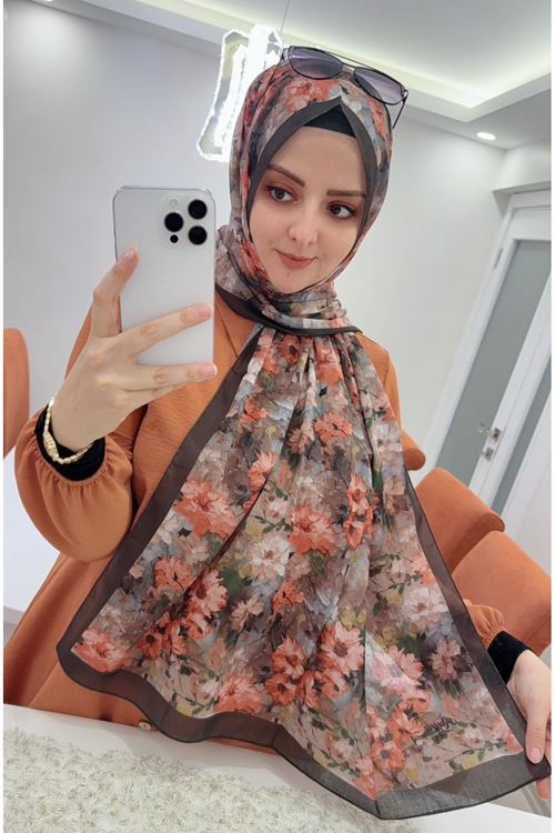 Çiçek Desen Rüya Aura Soft Şal  