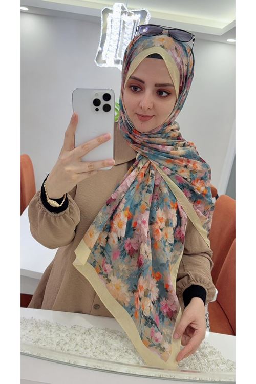  Çiçek Desen Rüya Aura Soft Şal  