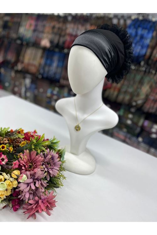 Saten Fırfırlı Bone