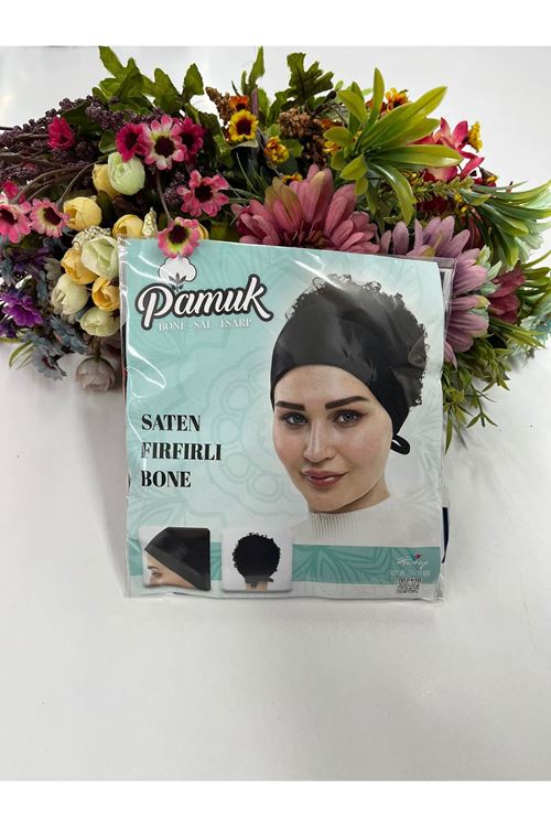 Saten Fırfırlı Bone