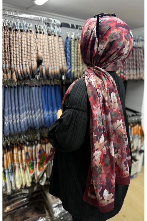 Batik Çiçek Desen Rüya Aura Soft Şal 