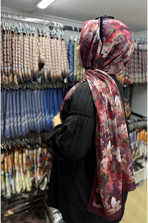 Batik Çiçek Desen Rüya Aura Soft Şal 