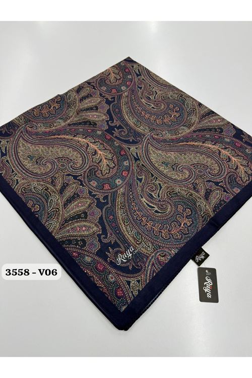 Rüya Lina Etnik Desen Soft Eşarp Kod: 3558 - V06