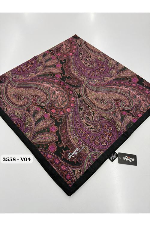 Rüya Lina Etnik Desen Soft Eşarp Kod: 3558 - V04