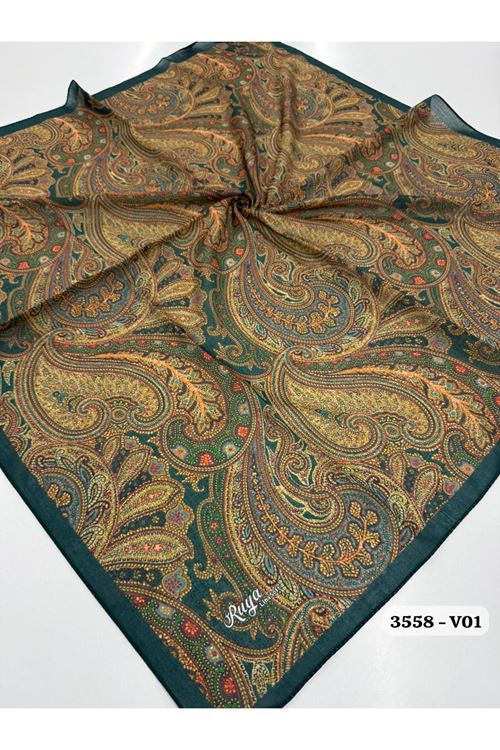 Rüya Lina Etnik Desen Soft Eşarp Kod: 3558 - V01