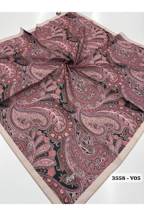 Rüya Lina Etnik Desen Soft Eşarp Kod: 3558 - V05