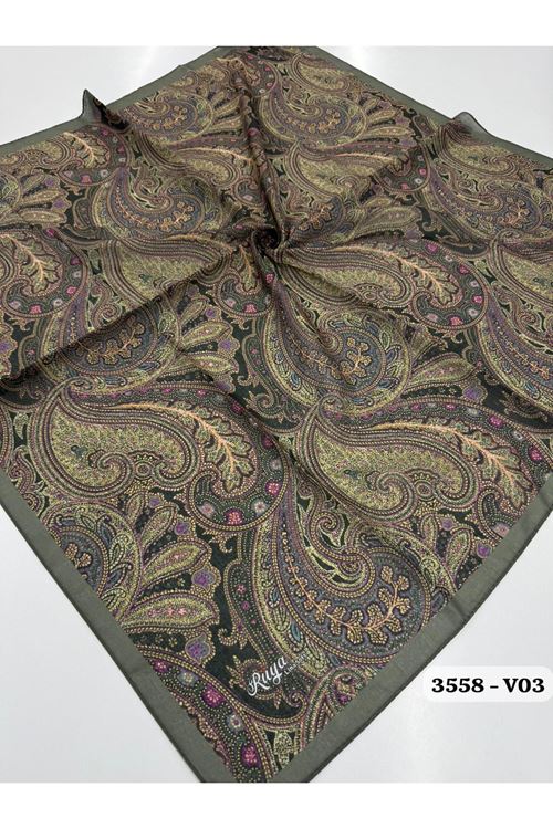 Rüya Lina Etnik Desen Soft Eşarp Kod: 3558 - V03