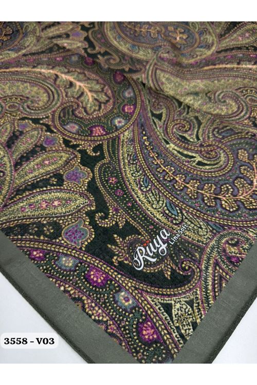 Rüya Lina Etnik Desen Soft Eşarp Kod: 3558 - V03