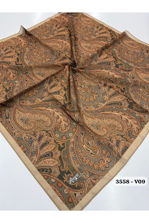 Rüya Lina Etnik Desen Soft Eşarp Kod: 3558 - V09