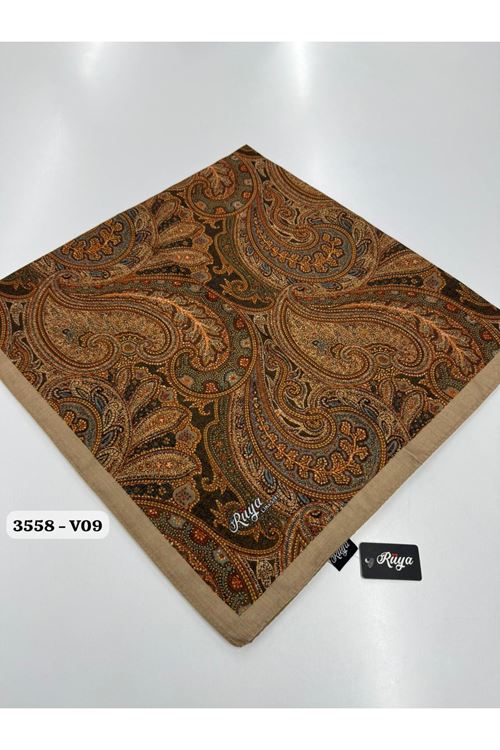 Rüya Lina Etnik Desen Soft Eşarp Kod: 3558 - V09