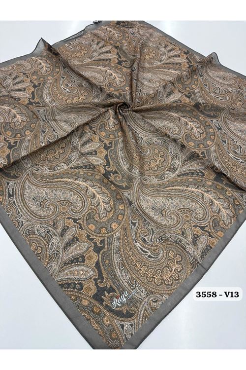 Rüya Lina Etnik Desen Soft Eşarp Kod: 3558 - V13