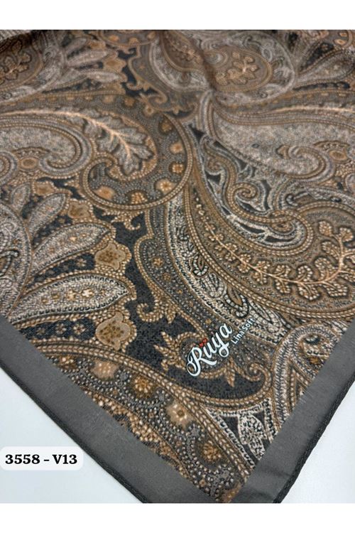 Rüya Lina Etnik Desen Soft Eşarp Kod: 3558 - V13