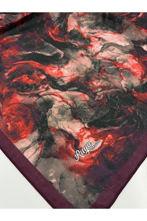 Rüya Lina Alsu Desen Soft Eşarp Kod: 3570 - V03