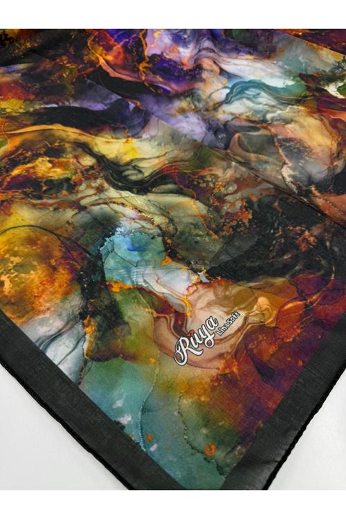 Rüya Lina Alsu Desen Soft Eşarp Kod: 3570 - V01