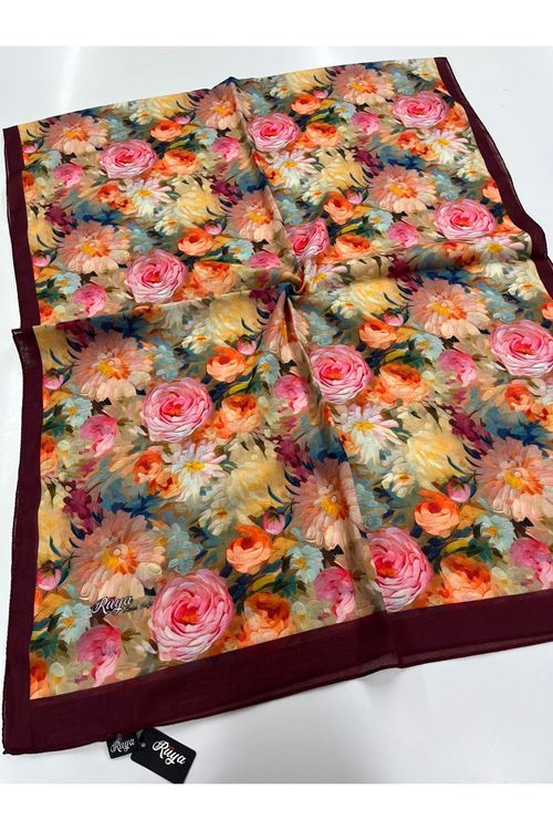 Şakayık Desen Rüya Aura Soft Şal  