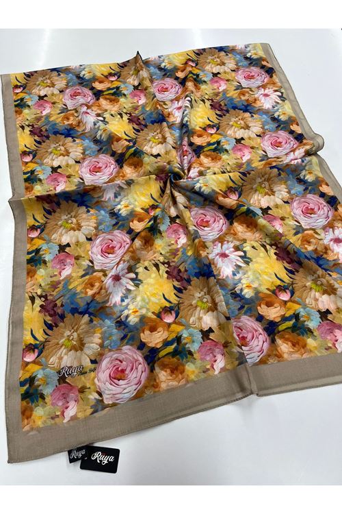 Şakayık Desen Rüya Aura Soft Şal 