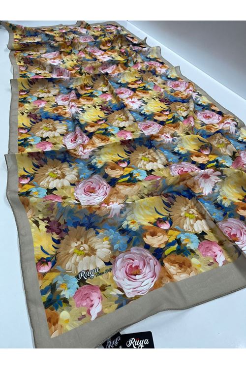 Şakayık Desen Rüya Aura Soft Şal 