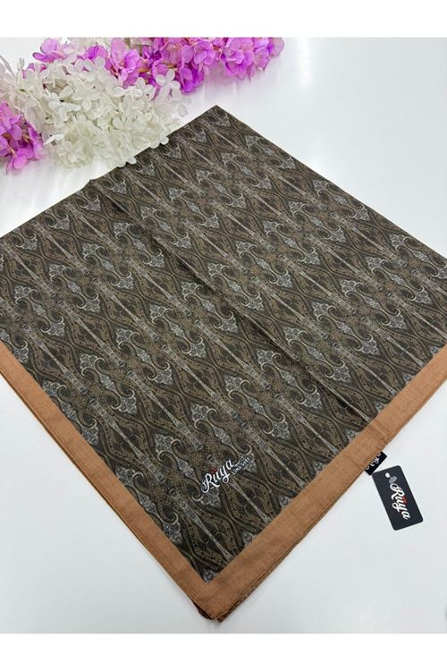 Rüya Lina Minimal Desen Soft Eşarp (Taba)