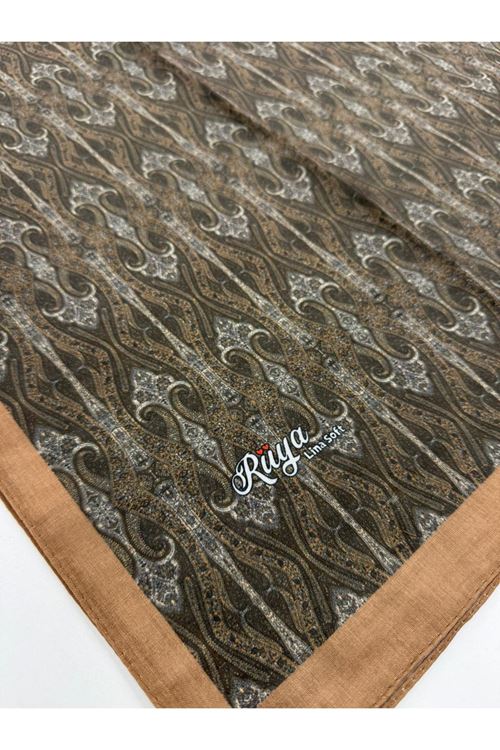 Rüya Lina Minimal Desen Soft Eşarp (Taba)