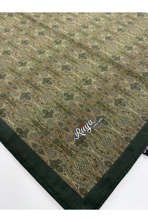 Rüya Lina Minimal Desen Soft Eşarp (Yeşil)