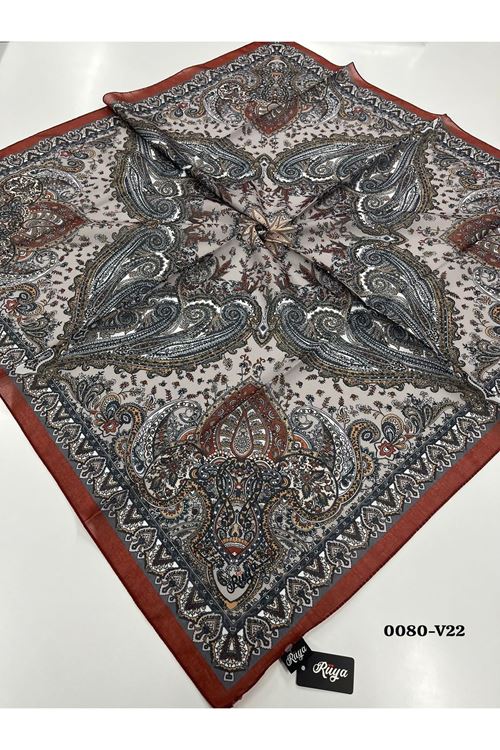 Rüya Lina Etnik Desen Soft Eşarp Kod: 0080 - V22