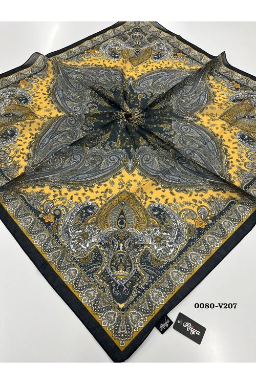 Rüya Lina Etnik Desen Soft Eşarp Kod: 0080 - V207