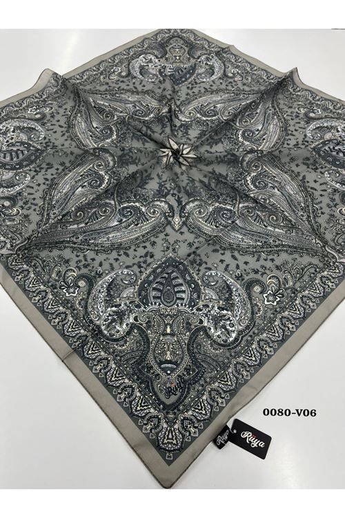 Rüya Lina Etnik Desen Soft Eşarp Kod: 0080 - V06