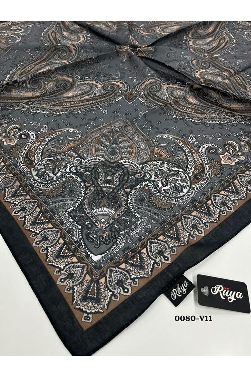 Rüya Lina Etnik Desen Soft Eşarp Kod: 0080 - V11