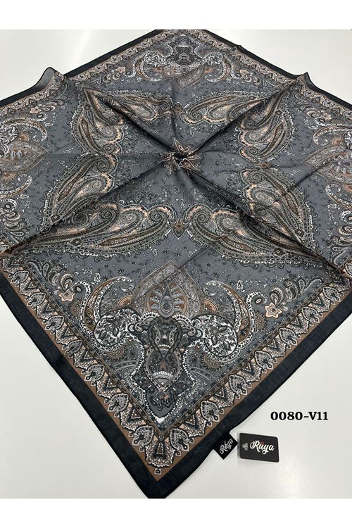 Rüya Lina Etnik Desen Soft Eşarp Kod: 0080 - V11
