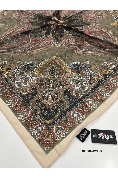 Rüya Lina Etnik Desen Soft Eşarp Kod: 0080 - V206