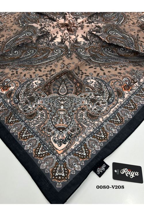 Rüya Lina Etnik Desen Soft Eşarp Kod: 0080 - V208