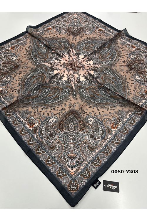 Rüya Lina Etnik Desen Soft Eşarp Kod: 0080 - V208